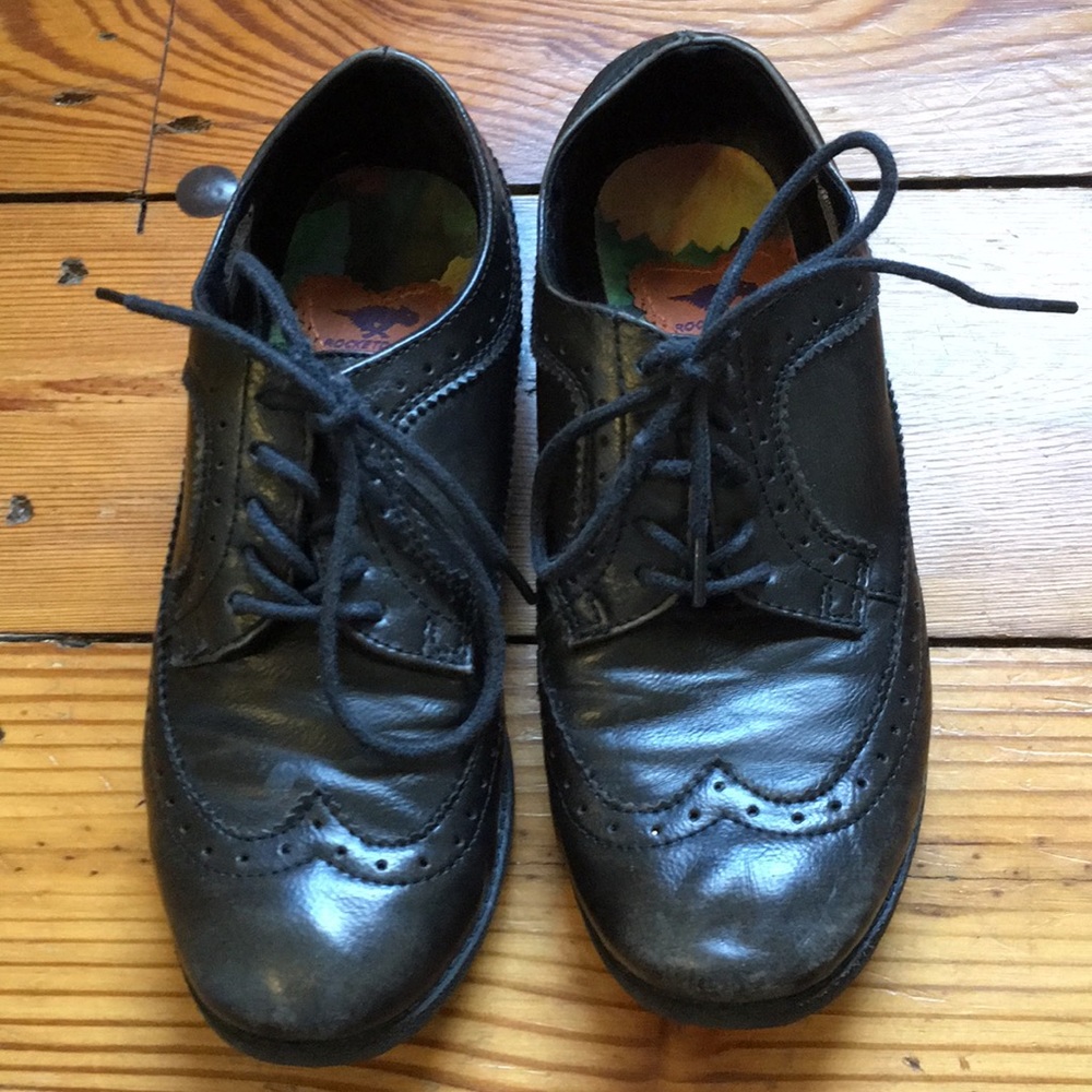 Black brown loafers